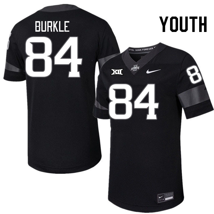 Youth #84 Gabe Burkle Iowa State Cyclones College Football Jerseys Stitched-Black